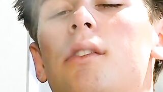 Smoking cig and a gentle cock massage by stunning Shane Allen