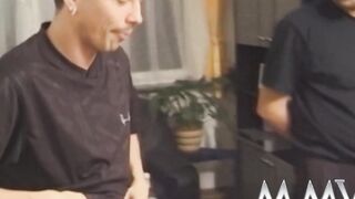 Freaky bitch fucks 2 dicks
