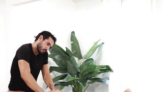 StepsonXXX.com - Oiled up stepdad Jax Thirio blowed by stepson Gabe Bradshaw