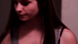 Beauty brunettes making out