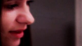 Beauty brunettes making out