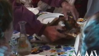 Old bitch blowing penis