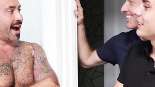 StepsonXXX.com - Inked daddy Jax Phonenix seduced by horny twink Asher Day