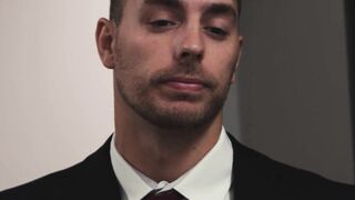 DisruptiveMovie.com - Masyn Thorne blasts his load on Carter Woods' face in office sc