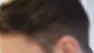 DaddiesPorno.com - Stepdad bareback fucks stepson on the kitchen sink