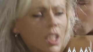 Goddess blondie sucking off penis on the cliffs
