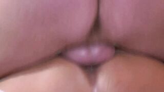 Short haired cougar blowing a pierced penis