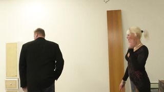 Happy blondie rides dick