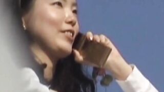 Stunning Japanese teen goddesses filmed in public by voyeur