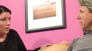 Fat bitch into tights swallowing Goddess seed