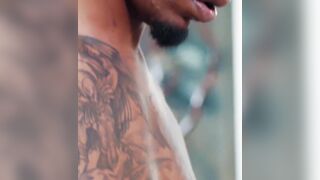 MaleNoir.com - Tattooed black stud Marquee D'Angelo fucks his white boyfriend rough