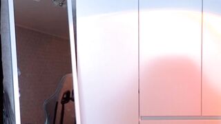 Blonde Femboy Jerks Off Her Cock And Stripteasing