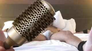 Bound hunk receives tickling torment from his inked buddy