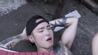 KawasakiYoshi.com - Japanese Yoshi Kawasaki bareback fucked hard and filled with thic