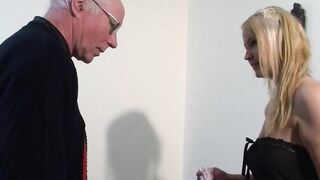 Hot Bae sucking off an older dudes penis