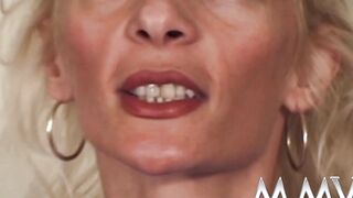 Trashy gym mom gets double penetration