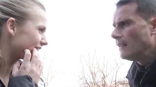 Teenage blondie gets dicked rough
