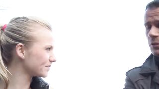 Teenage blondie gets dicked rough