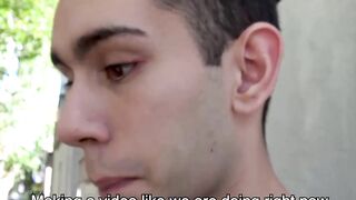 LecheLatinos.com - Straight Latino's first raw anal experience with a huge cock