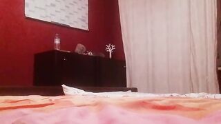 Adorable Latino twink Alexander Suares anal plays with dildo