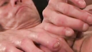 Kinky handsome hunk masturbates in hot and passionate solo