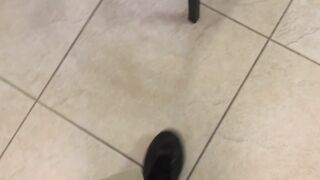 Alyssa Jade getting her cunt stretched in the bathroom