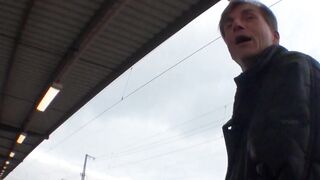 Filthy hoe picked up to got her asshole plowed rough