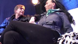 Filthy hoe picked up to got her asshole plowed rough