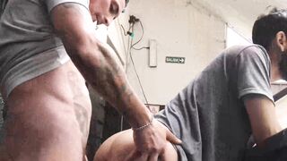 Lustful latinos Bruno and Roku satisfies their sexual cravings by fucking each other