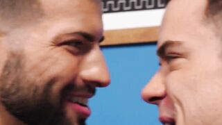 Muscular Dakota Payne gave Jock Casey Everett a kinky footjob before ramming him in b