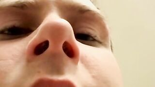 Cute skater Billy Da Kidd smokes multiple cigs while stroking his big cockÂ 