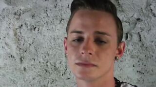 Rough anal banging and deep cock sucking by inked Cameron James and hottie Sean Taylo