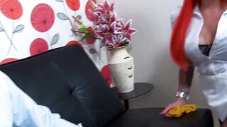 Red Haired maid fucking like a champion