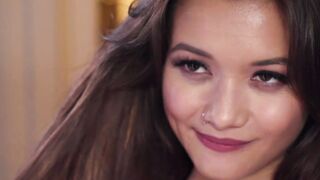 Lesbian MILF making strapon love with gorgeous stepdaughter