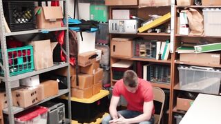 BoyPunish.com - Bearded security officer's intense pounding of a young thief's tight,