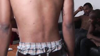Black jock Intrigue and his buddy Young Buck crave to suck some dick in a game of str