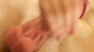 Muscular hunk Jake tugs his massive cock and jizzes on his amazing abs
