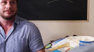Before I go to college my handsome stepdad Hans Berlin bangs me hardcore