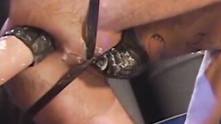 Derrick Hanson fists Matthieu Paris in many, many positions and Matthieu squeals in F