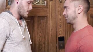 Blonde Kaydin Bennett and jock Colt Rivers enjoyed their erotic ass fucking