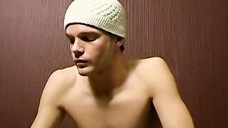 Sexy Leo smoking butts then proceeds on cockstroking