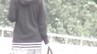 Japanese babes in short skirts filmed with hidden camera