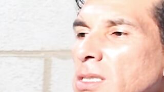Sexy little twink becomes a prison bitch for a mature guy