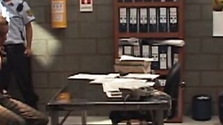 Sexy little twink becomes a prison bitch for a mature guy