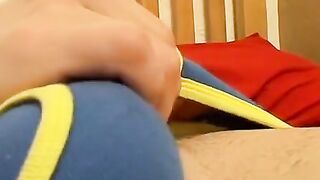 TwinkUndie.com - Big-cock twink's explosive load through his tight undies