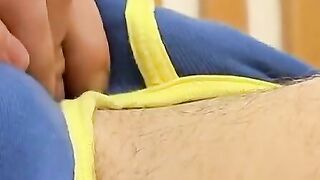 TwinkUndie.com - Big-cock twink's explosive load through his tight undies