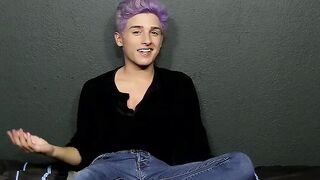 BoyObsession.com - Skyler Williams' very cute pretty boy toy play time with fun surpr