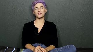 BoyObsession.com - Skyler Williams' very cute pretty boy toy play time with fun surpr