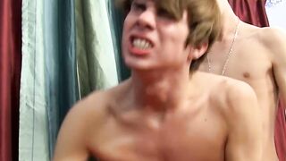 Barely legal twink banging his tight boyfriend raw