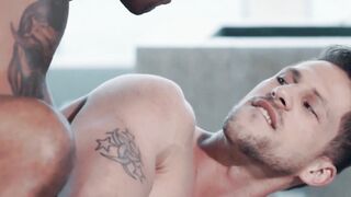 MaleNoir.com - Jacen Zhu's giant BBC stretches tight asshole to the max